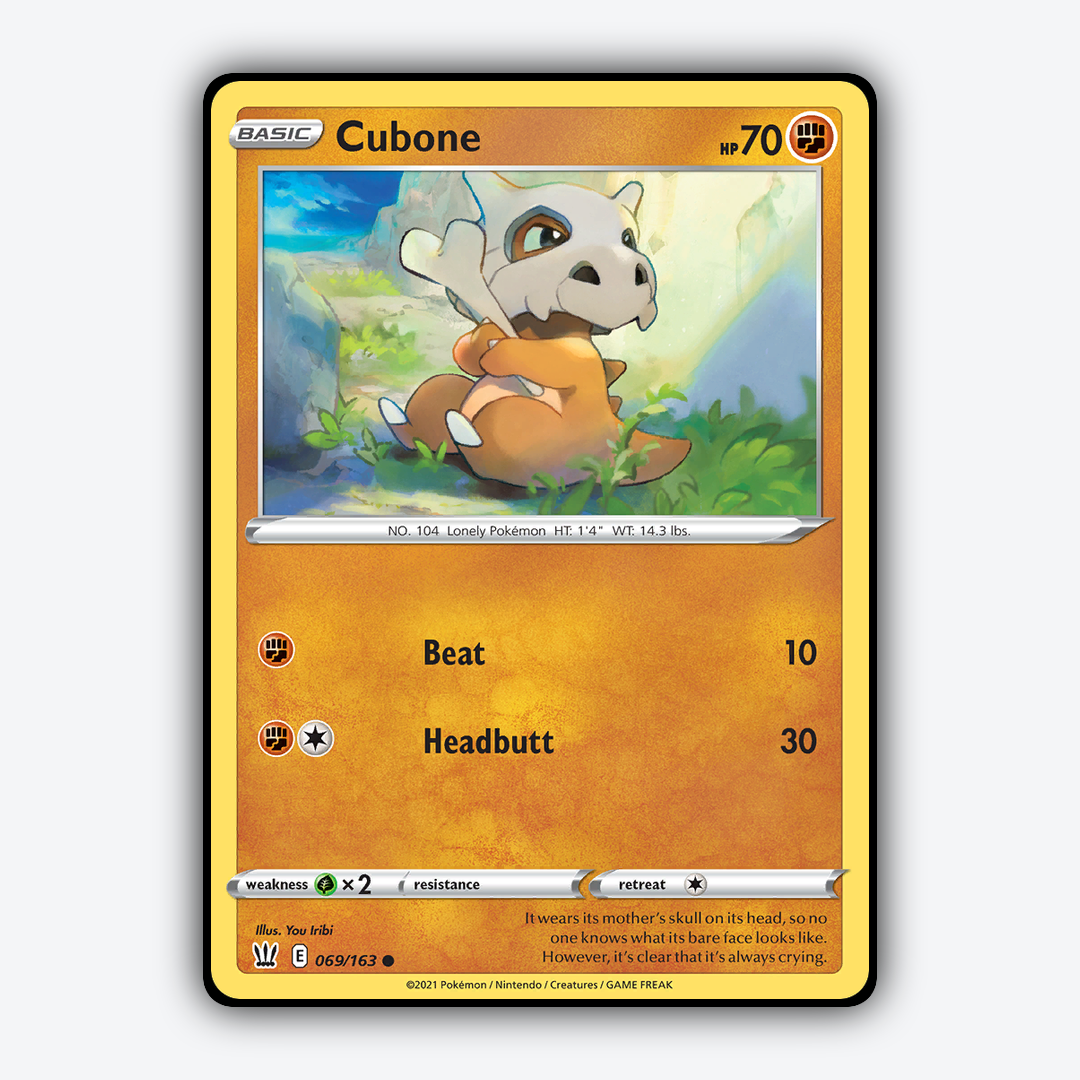 Cubone 069/163 - Battle Styles Set - Card Rug