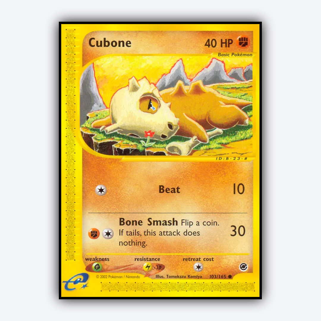 Cubone 103/165 - Expedition Base Set - Card Rug