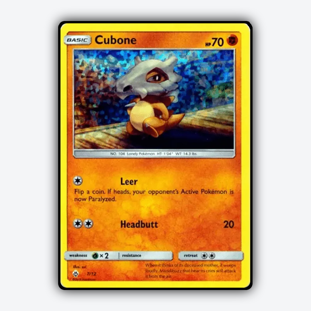 Cubone 007/12 - McDonald's Collection 2018 Set - Card Rug