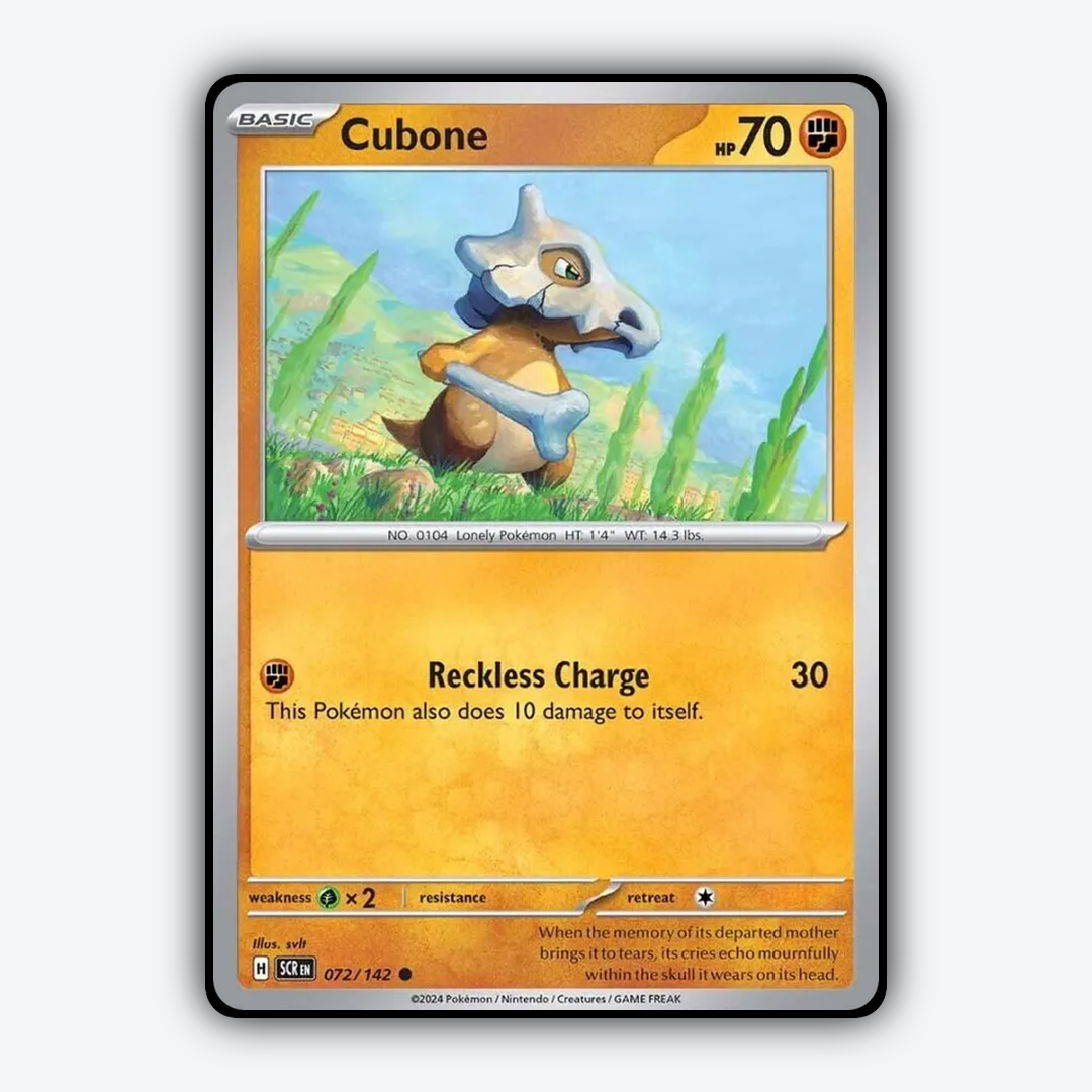 Cubone 072/142 - Stellar Crown Set - Card Rug