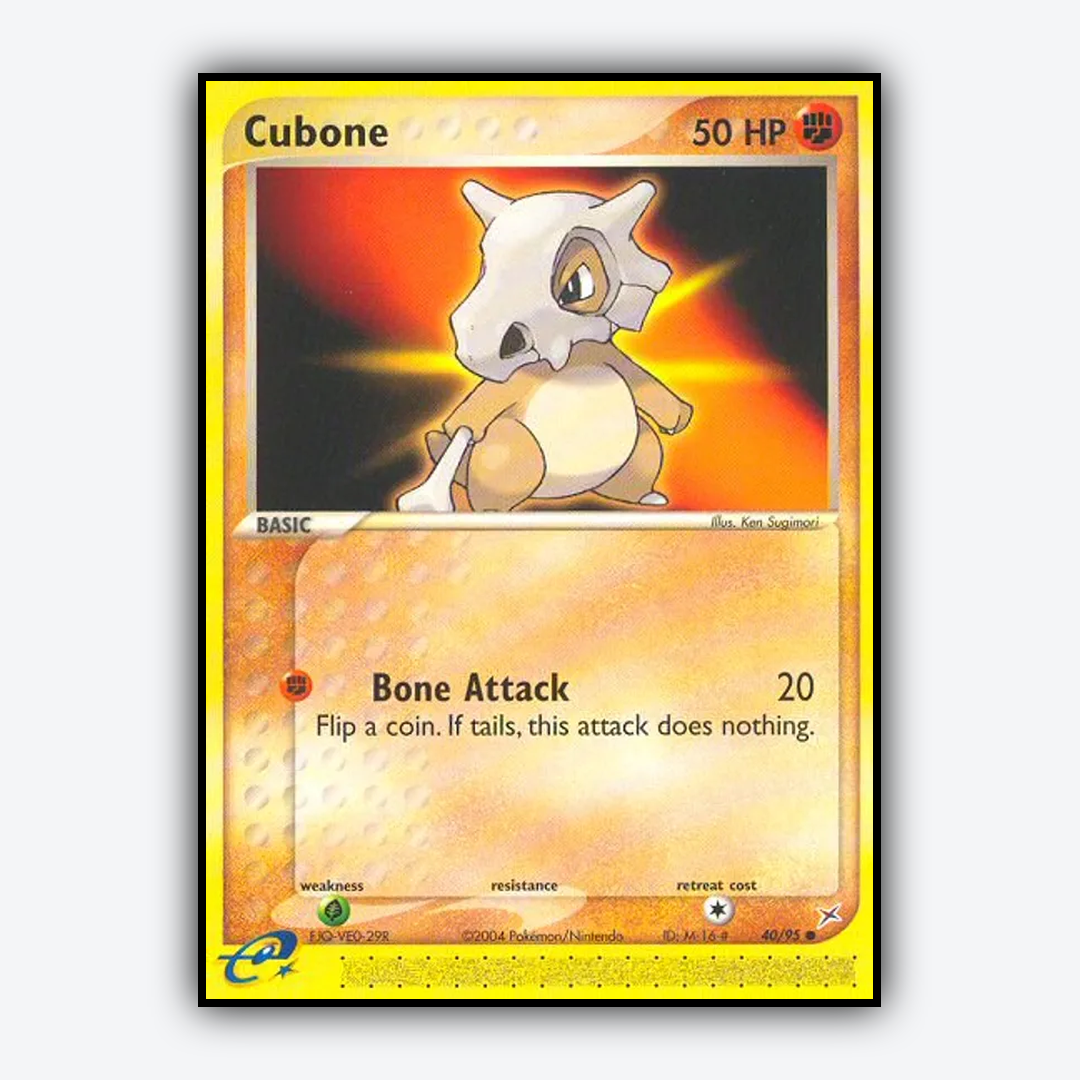 Cubone 040/95 - Team Magma vs Team Aqua Set - Card Rug