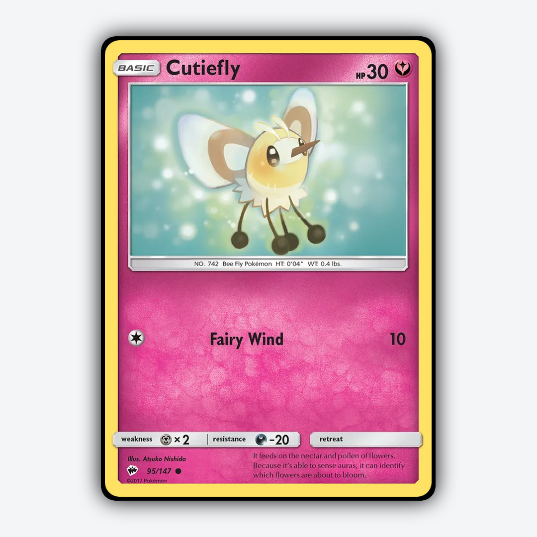Cutiefly 095/147 - Burning Shadows Set - Card Rug