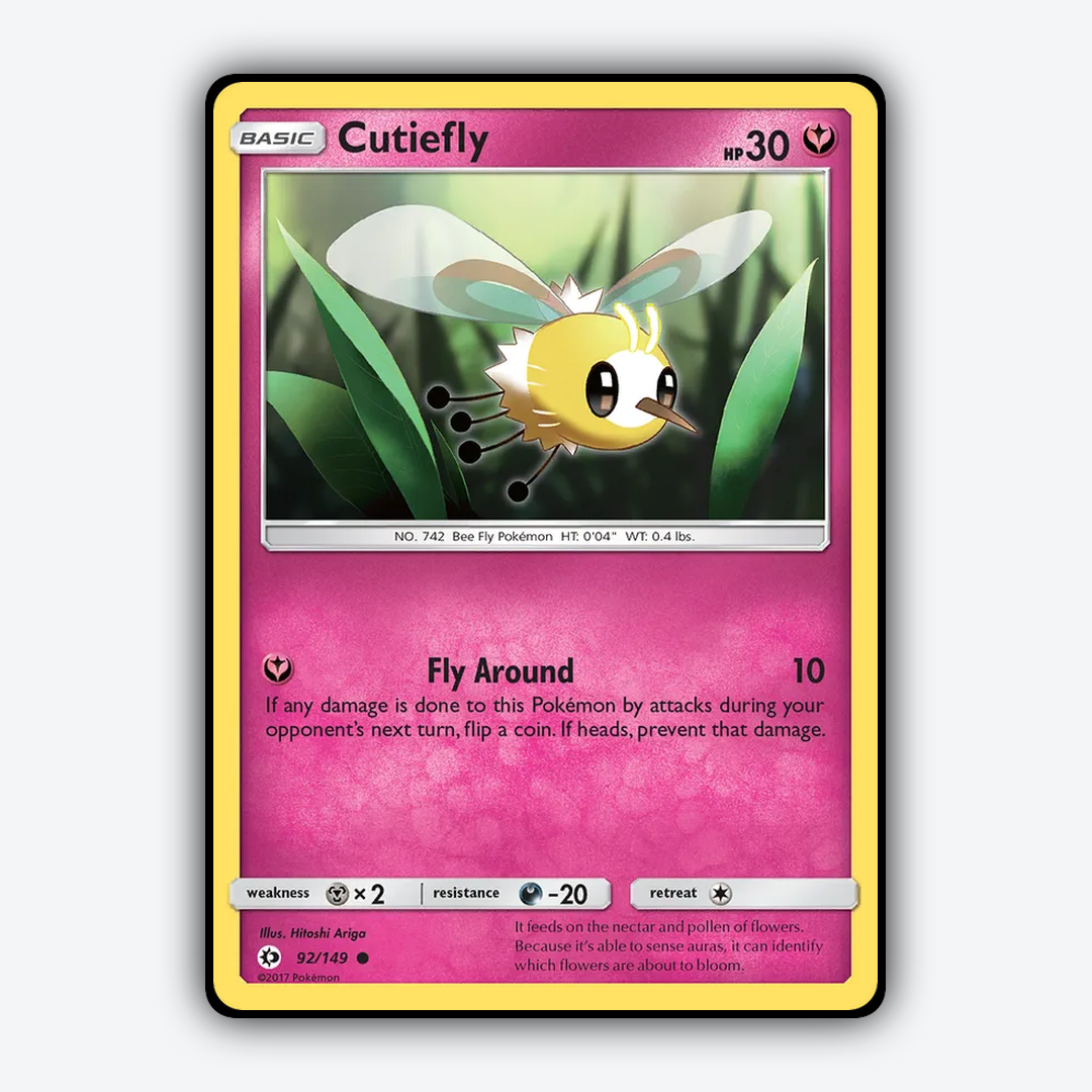 Cutiefly 092/149 - Sun & Moon Set - Card Rug
