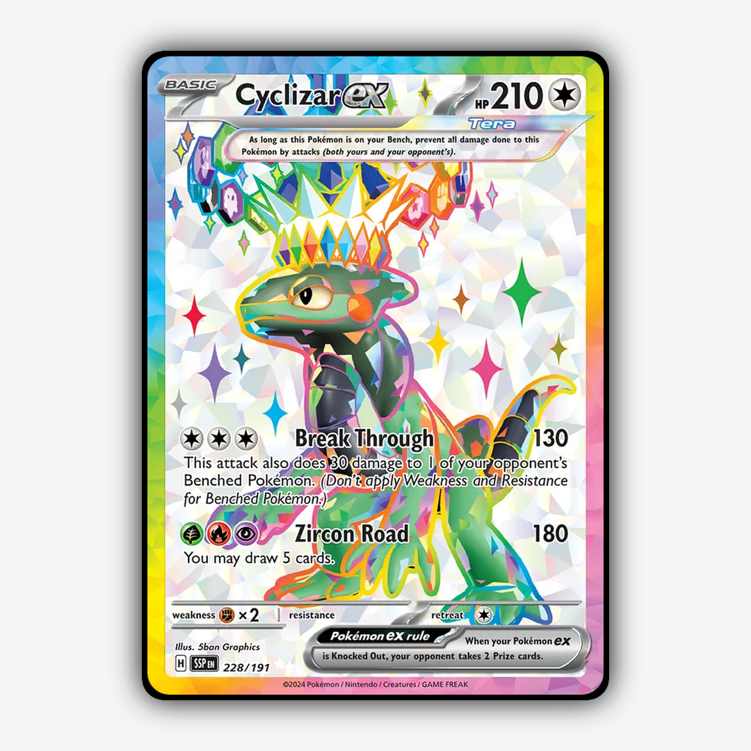 Cyclizar ex #228 - Surging Sparks Set - Card Rug