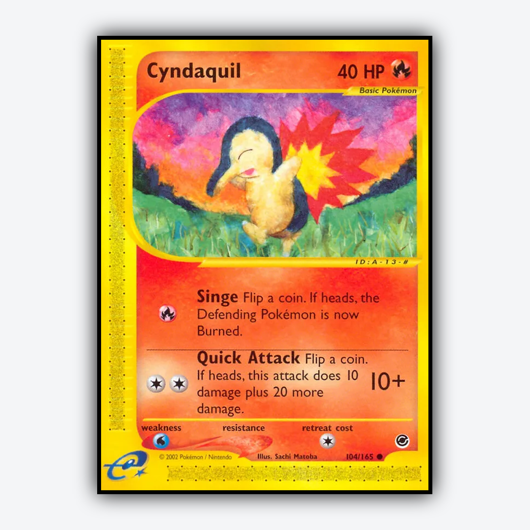 Cyndaquil 104/165 - Expedition Base Set - Card Rug