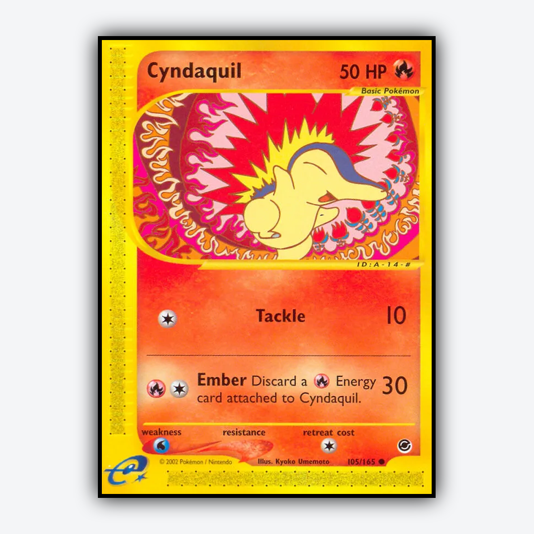 Cyndaquil 105/165 - Expedition Base Set - Card Rug