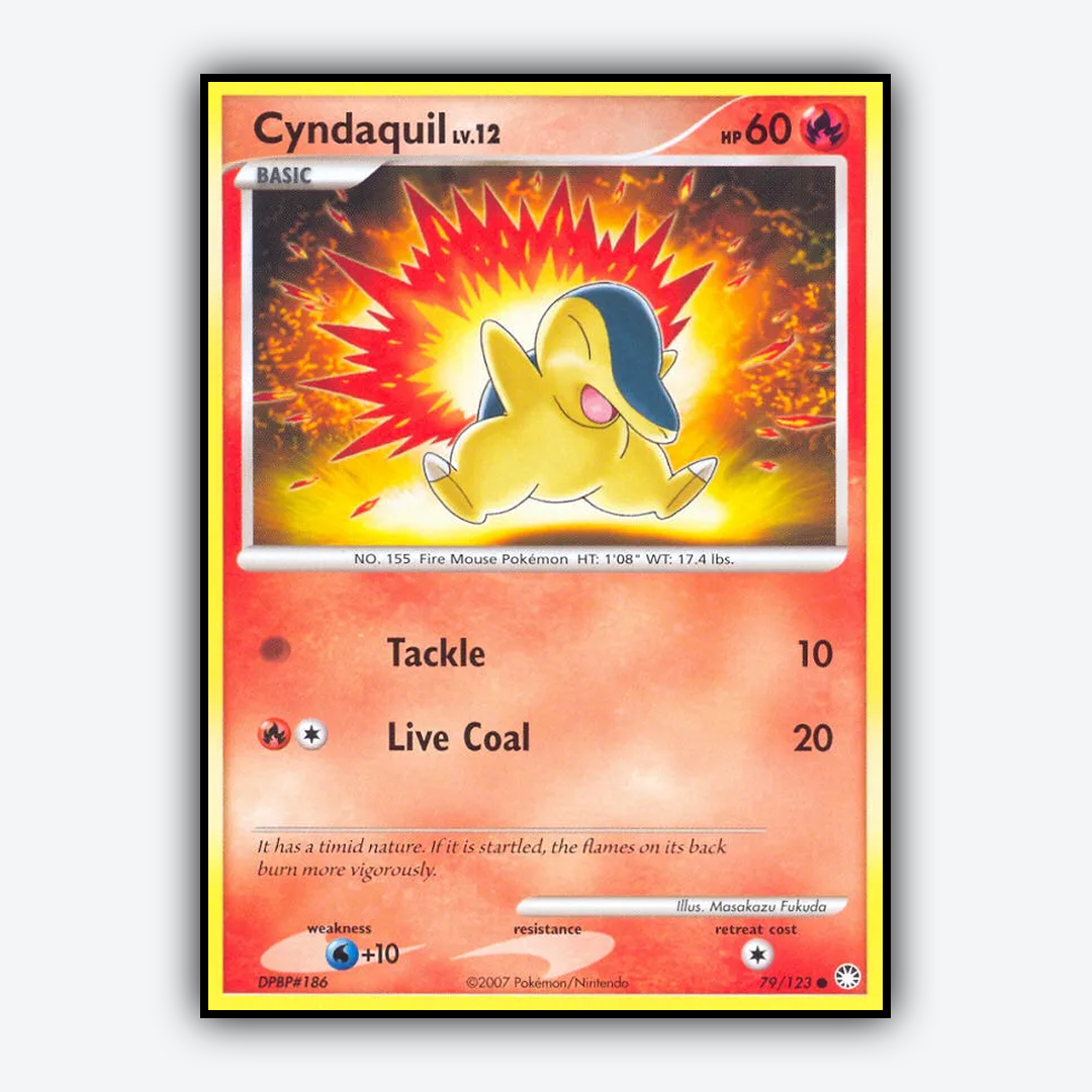 Cyndaquil 079/123 - Mysterious Treasures Set - Card Rug