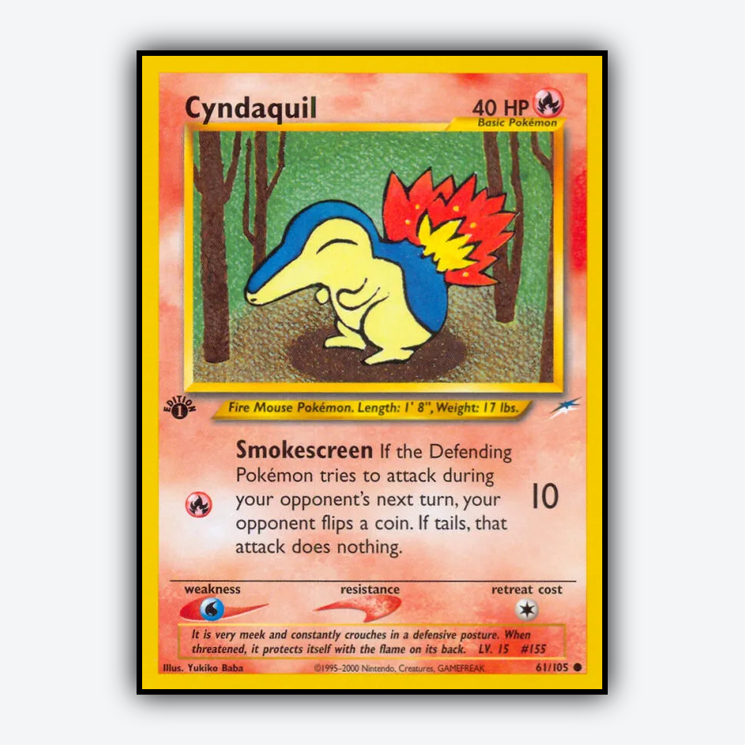 Cyndaquil 061/105 - Neo Destiny Set - Card Rug