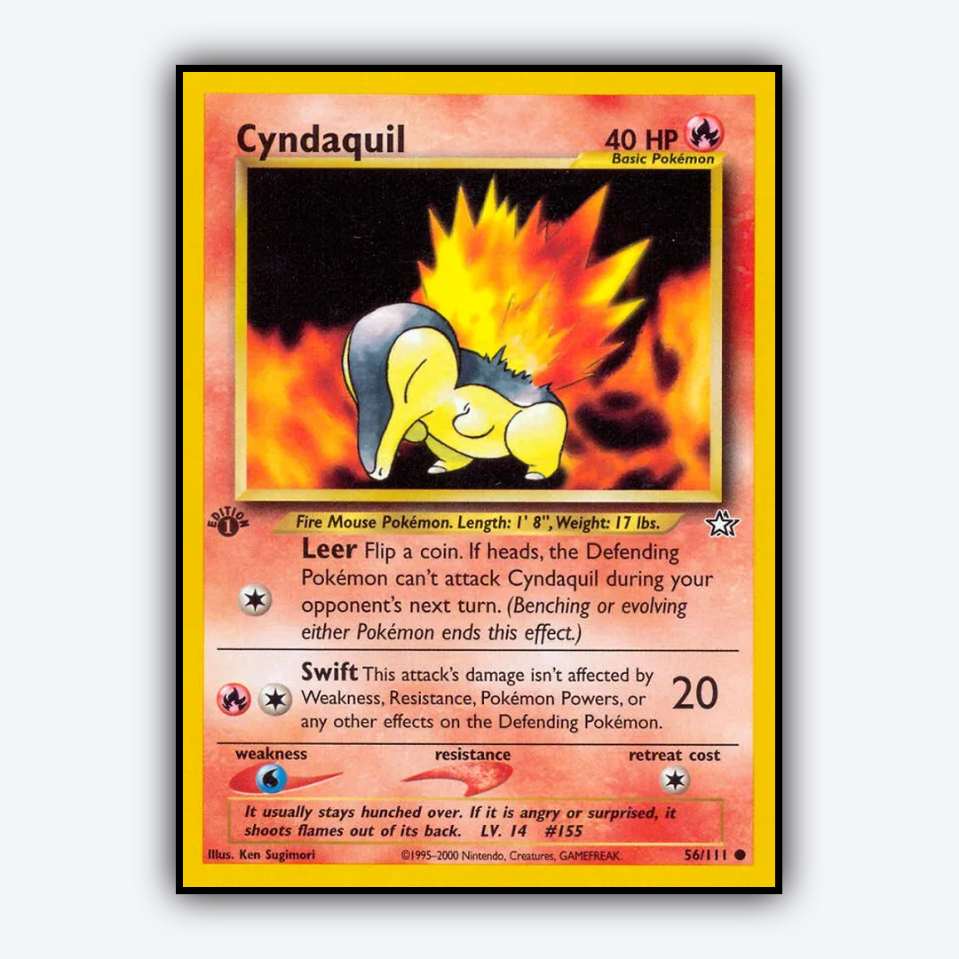 Cyndaquil 056/111 - Neo Genesis Set - Card Rug