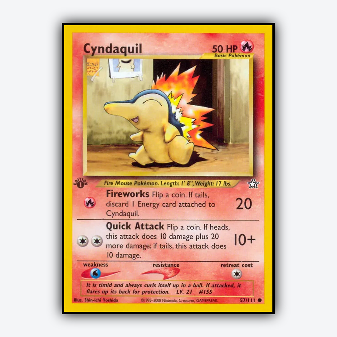 Cyndaquil 057/111 - Neo Genesis Set - Card Rug