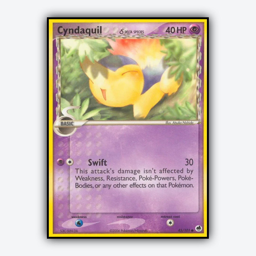 Cyndaquil δ 045/101 - Dragon Frontiers Set - Card Rug
