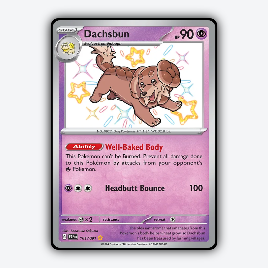 Dachsbun #161 - Paldean Fates Set - Card Rug
