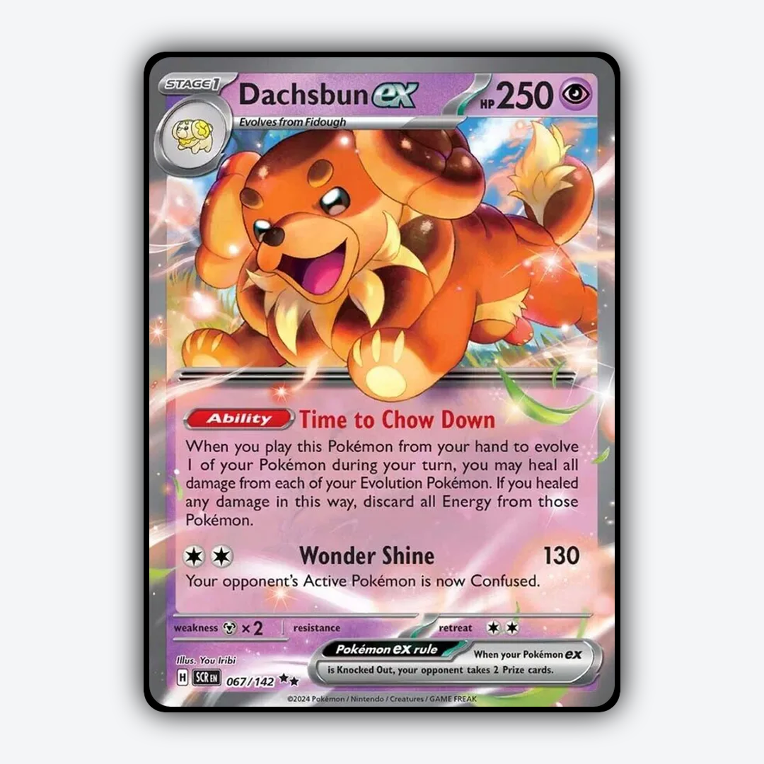 Dachsbun ex 067/142 - Stellar Crown Set - Card Rug