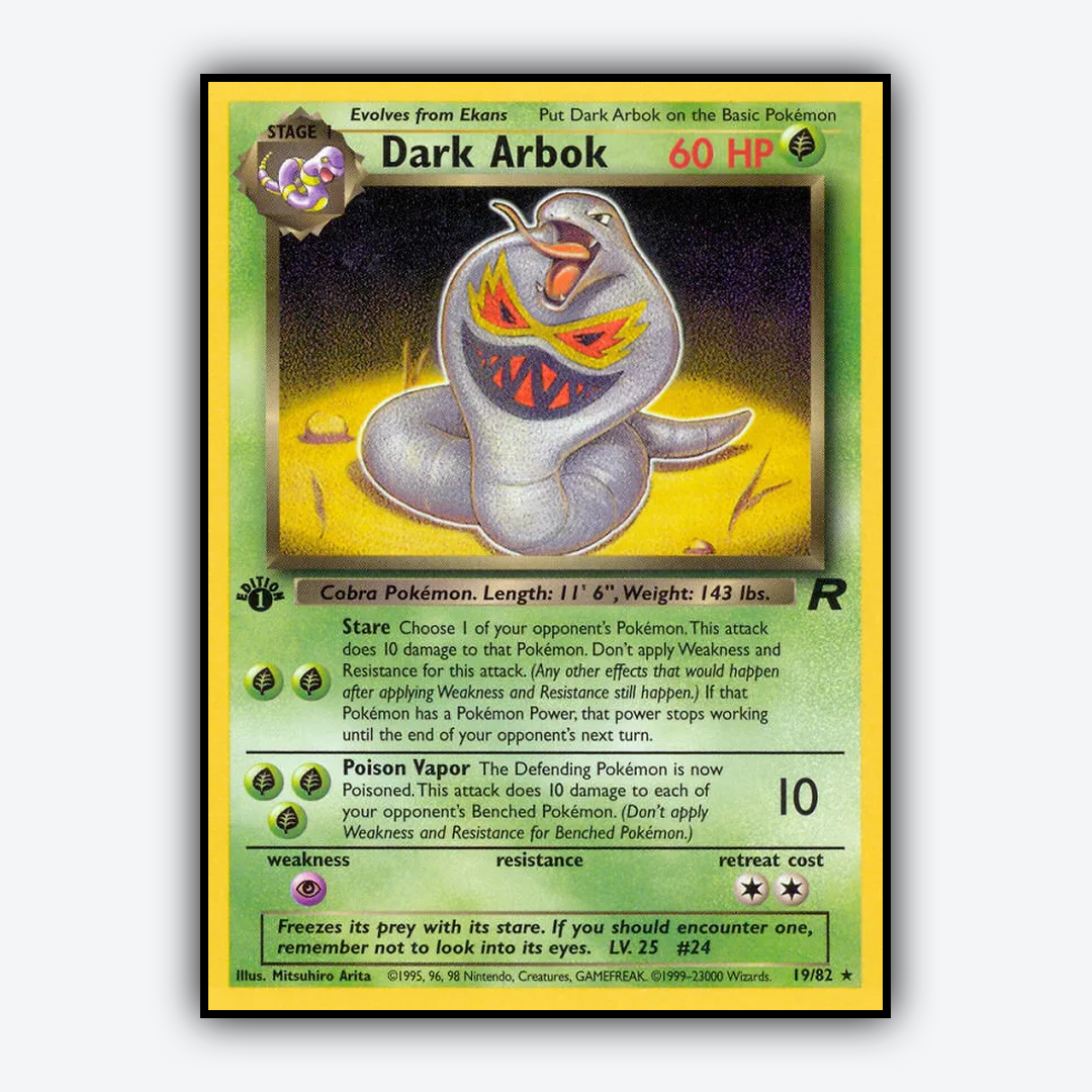 Dark Arbok 019/82 - Team Rocket Set - Card Rug