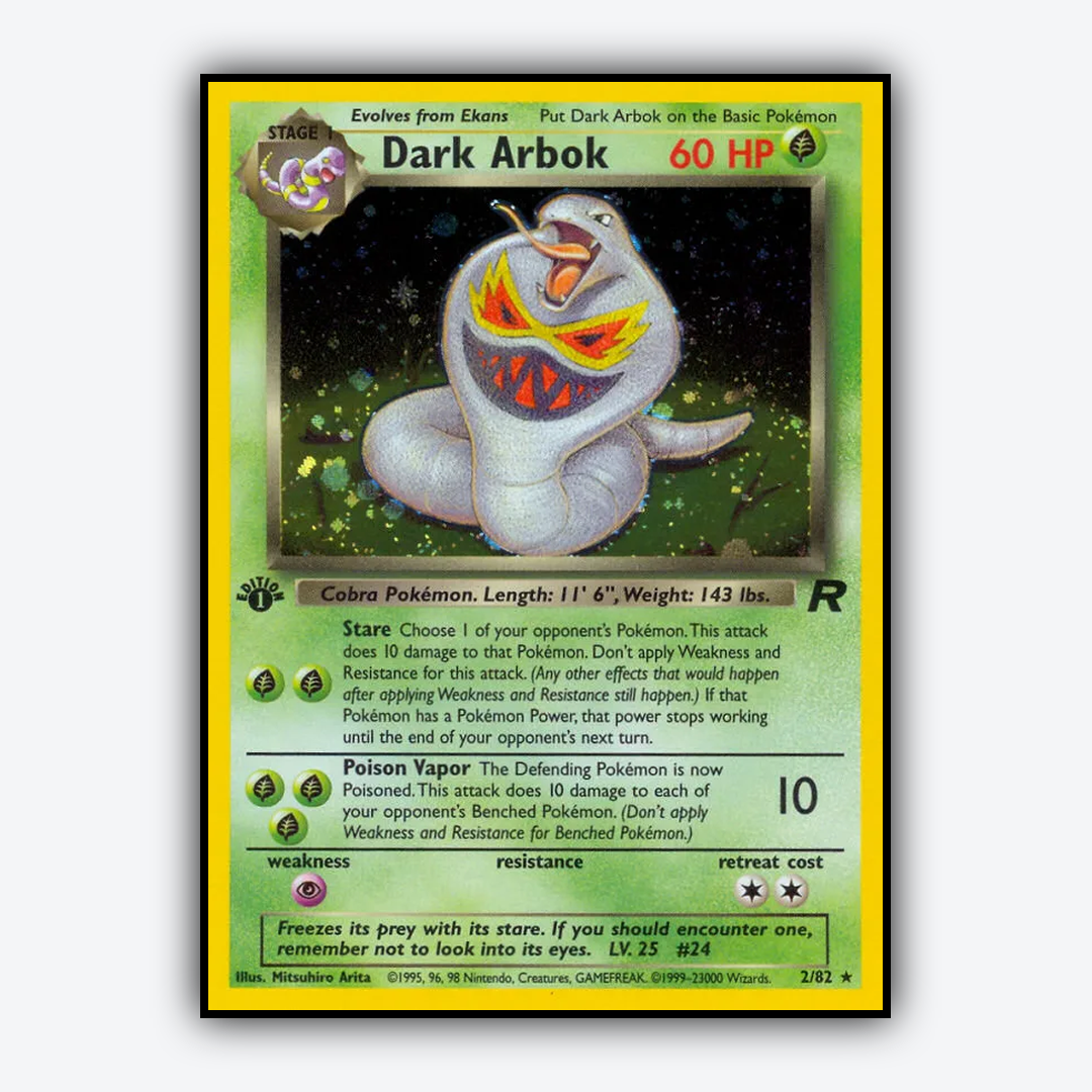 Dark Arbok 002/82 - Team Rocket Set - Card Rug