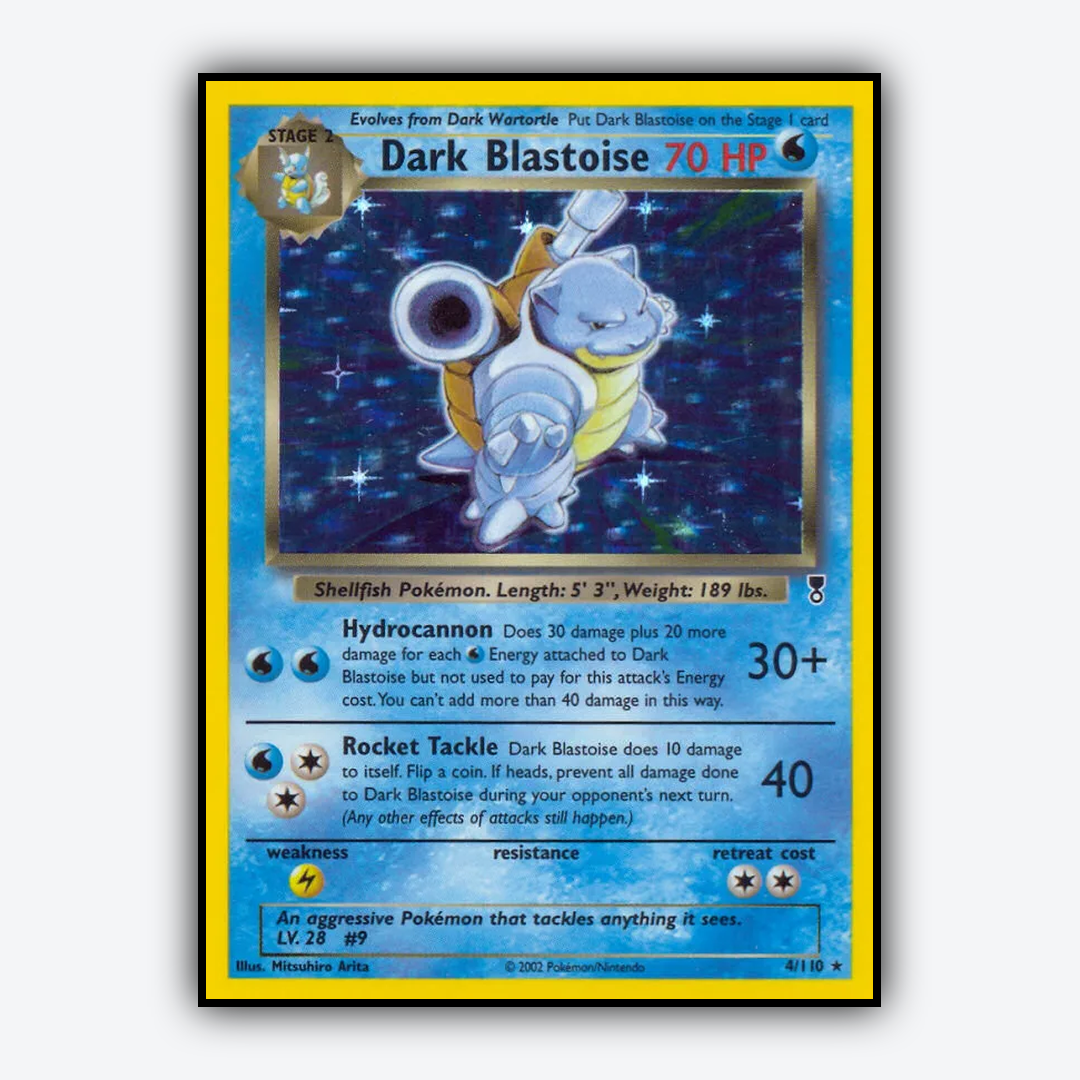 Dark Blastoise 004/110 - Legendary Collection Set - Card Rug