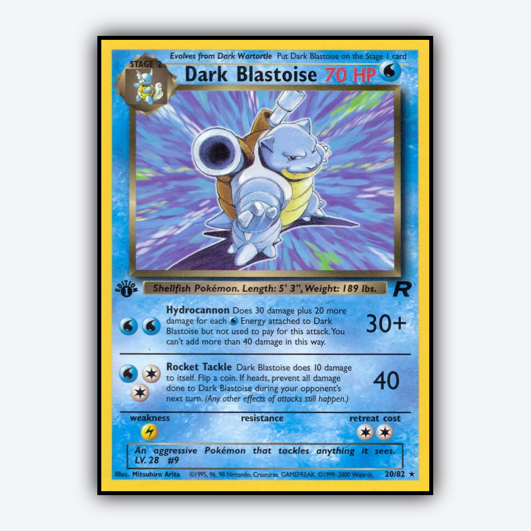 Dark Blastoise 020/82 - Team Rocket Set - Card Rug