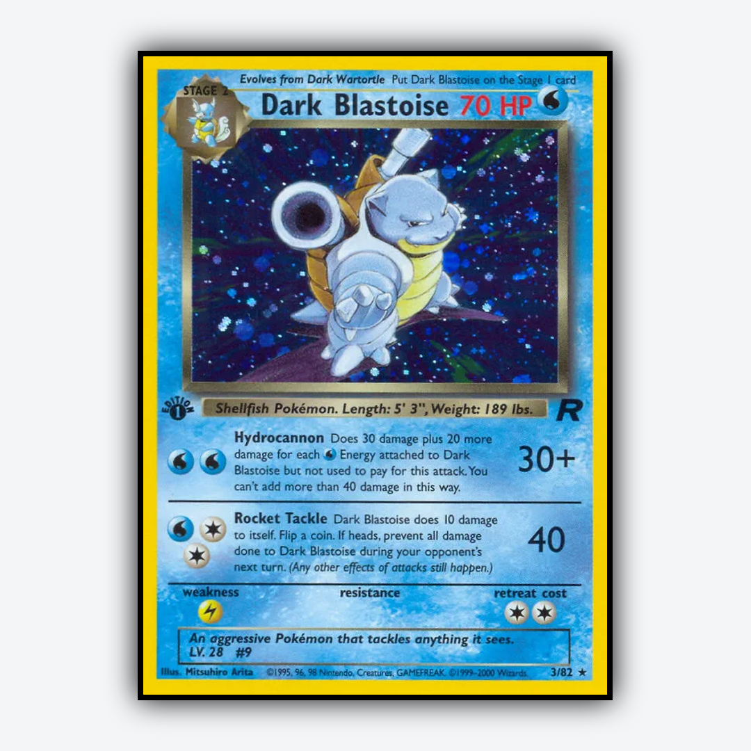 Dark Blastoise 003/82 - Team Rocket Set - Card Rug
