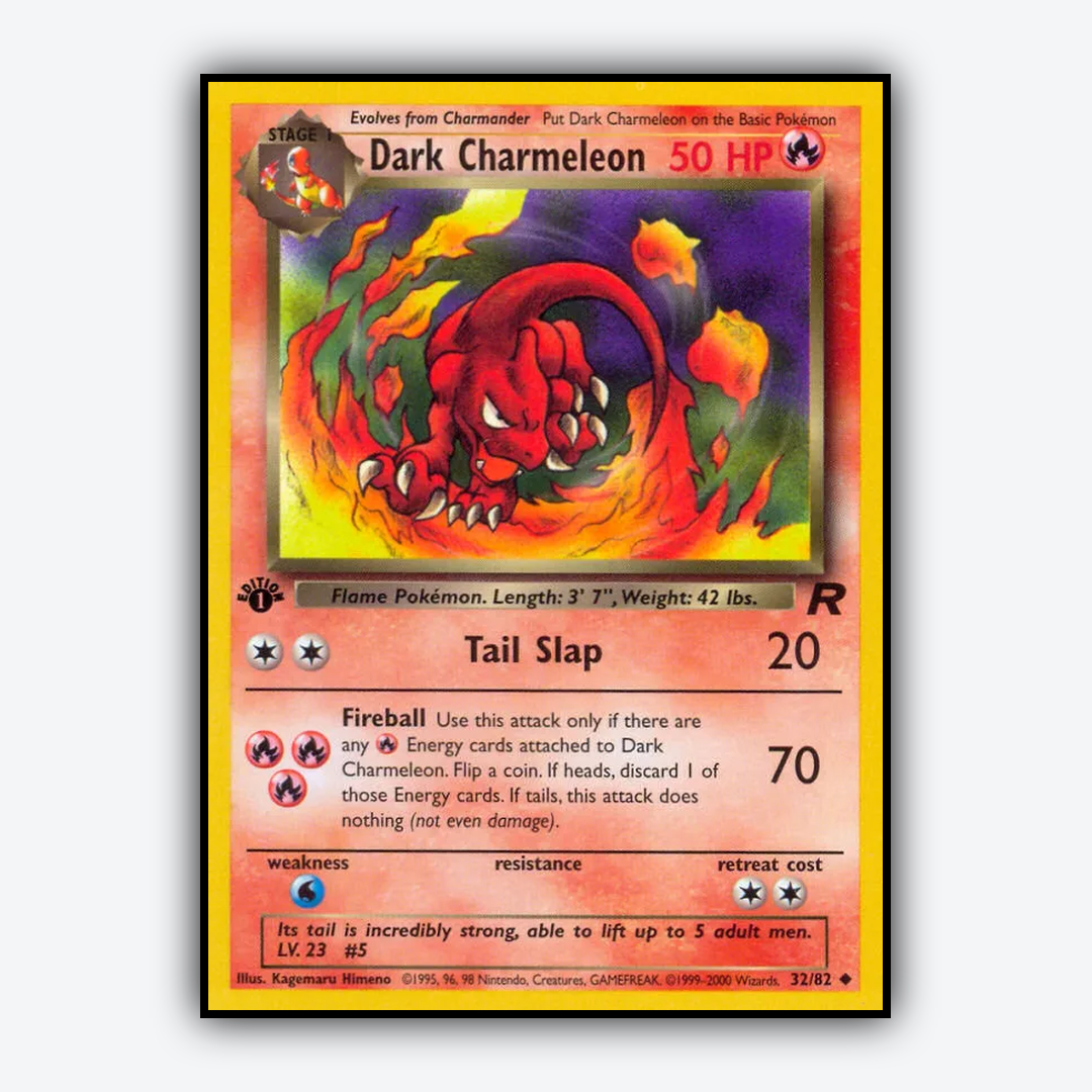 Dark Charmeleon 032/82 - Team Rocket Set - Card Rug