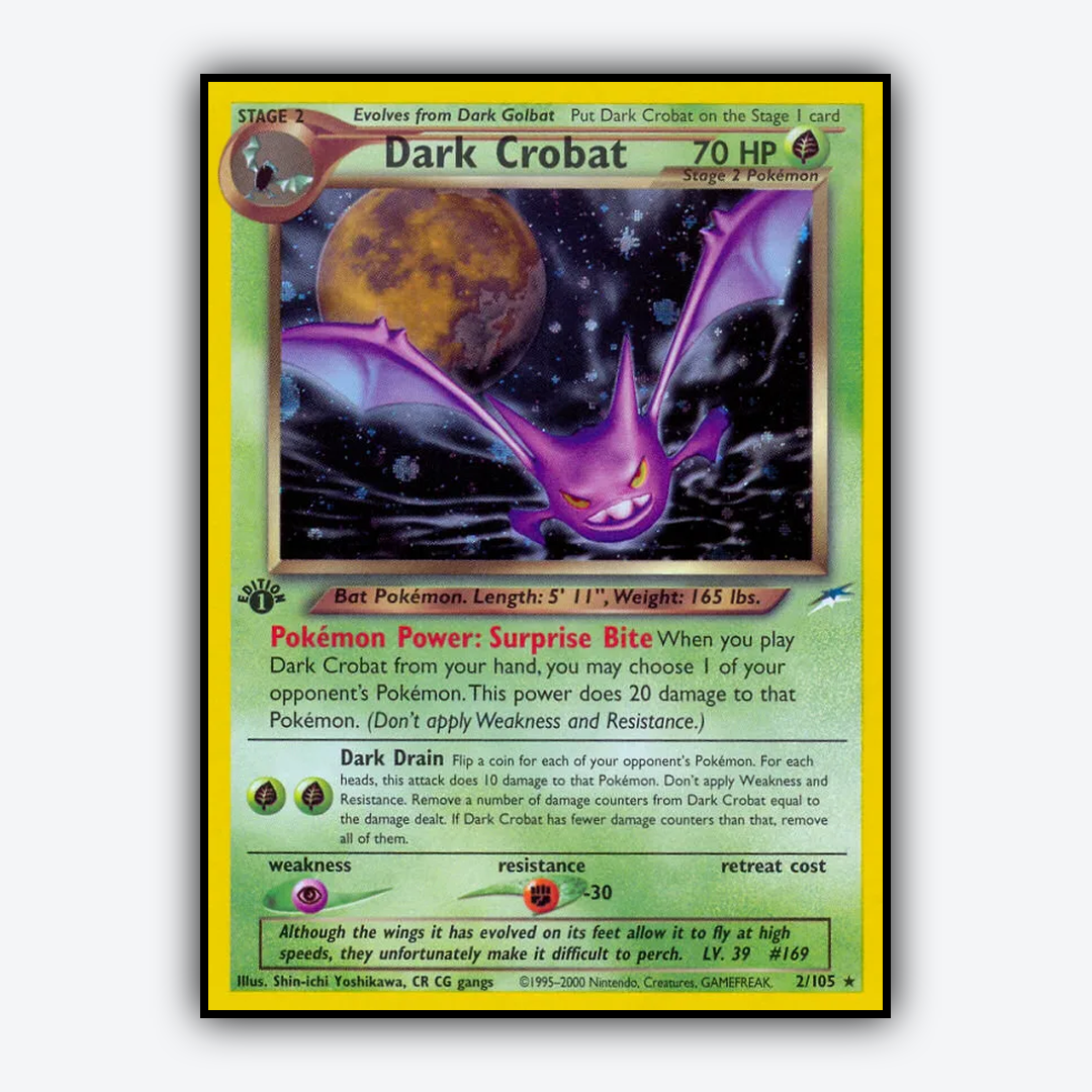 Dark Crobat 002/105 - Neo Destiny Set - Card Rug
