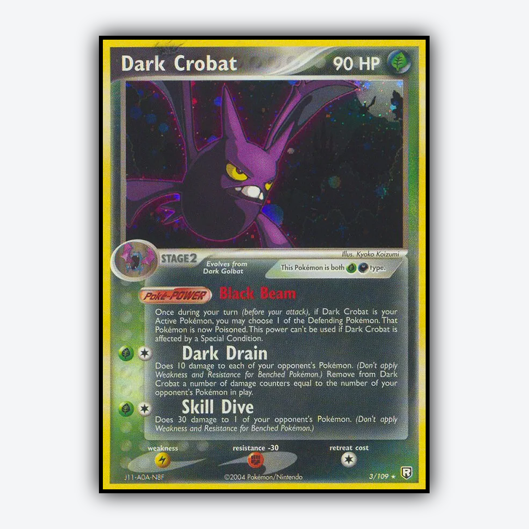 Dark Crobat 003/109 - Team Rocket Returns Set - Card Rug