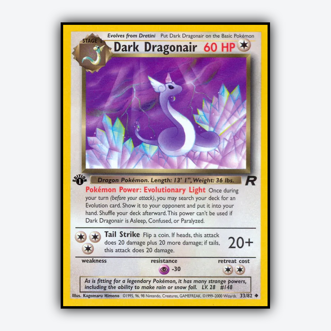 Dark Dragonair 033/82 - Team Rocket Set - Card Rug