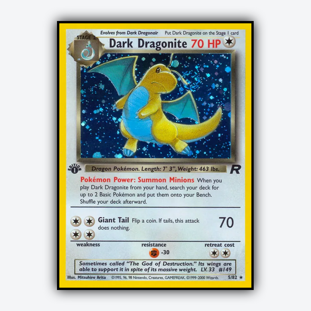 Dark Dragonite 005/82 - Team Rocket Set - Card Rug
