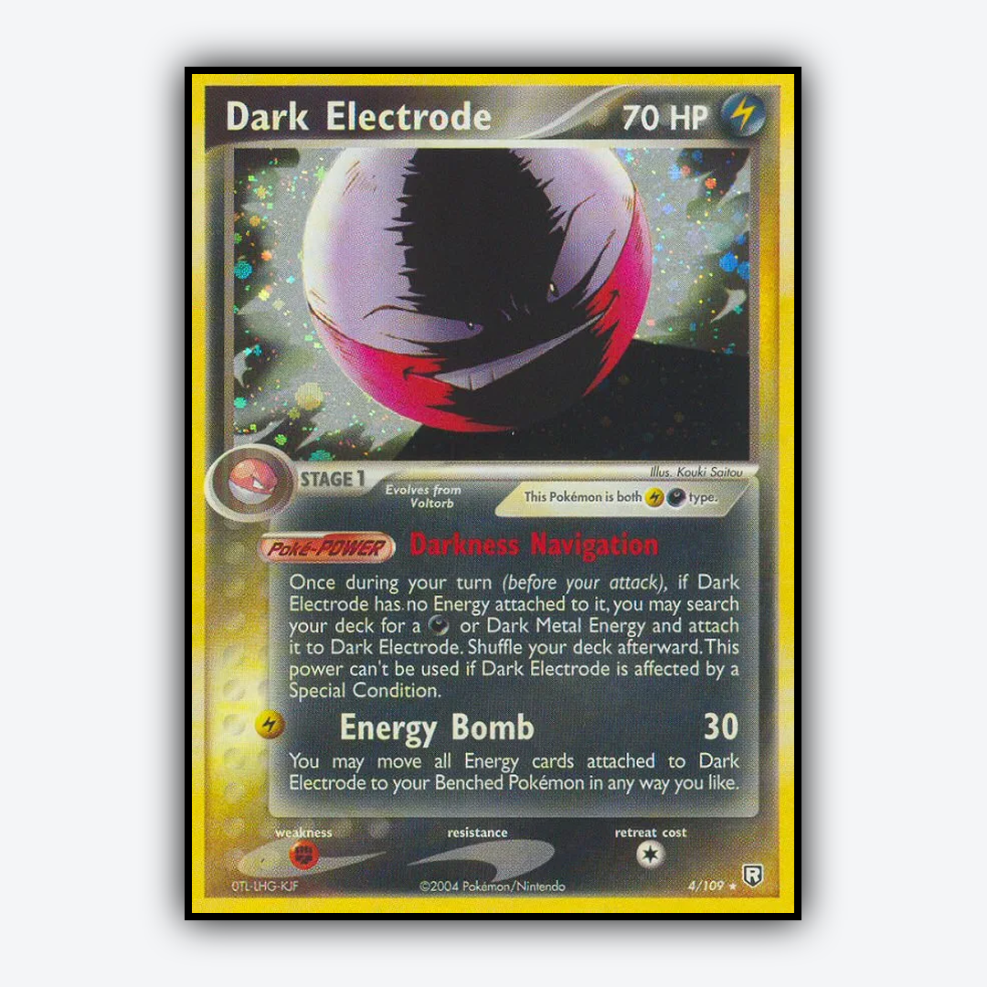 Dark Electrode 004/109 - Team Rocket Returns Set - Card Rug