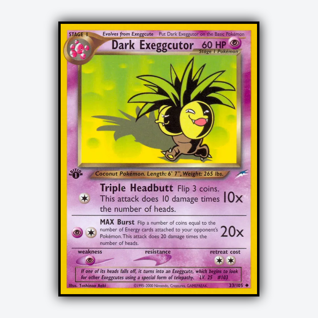 Dark Exeggutor 033/105 - Neo Destiny Set - Card Rug