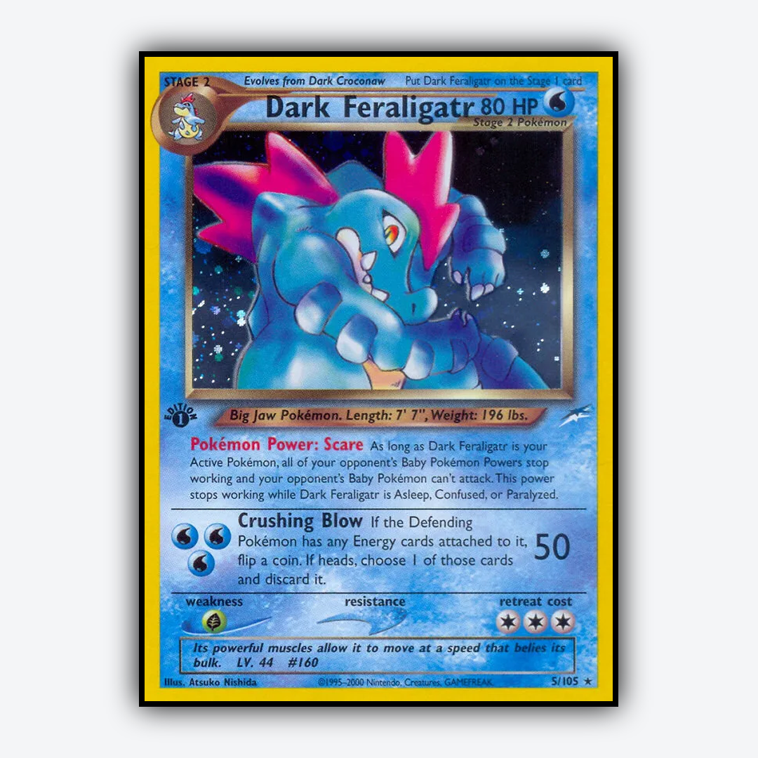 Dark Feraligatr 005/105 - Neo Destiny Set - Card Rug