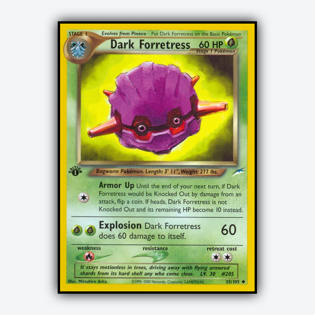 Dark Forretress 035/105 - Neo Destiny Set - Card Rug