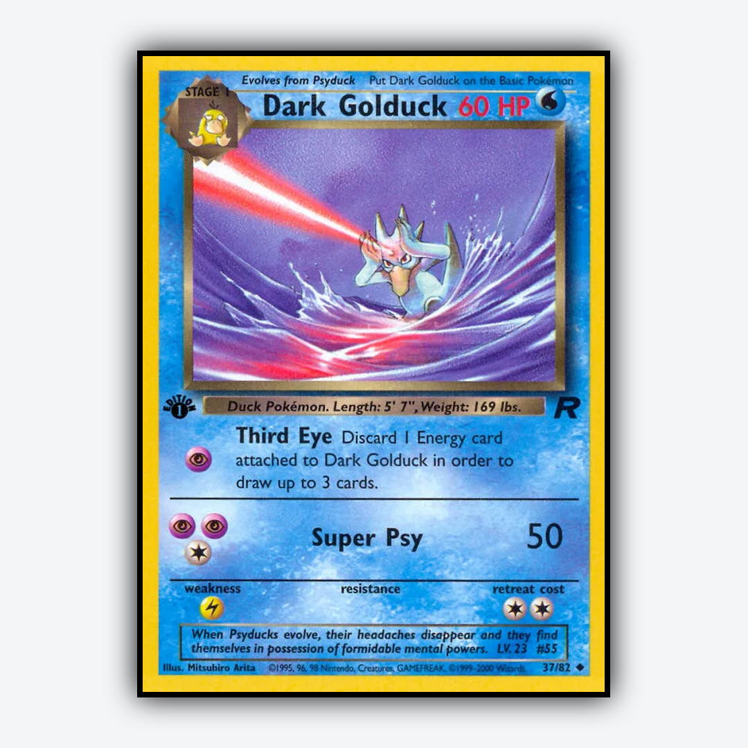 Dark Golduck 037/82 - Team Rocket Set - Card Rug