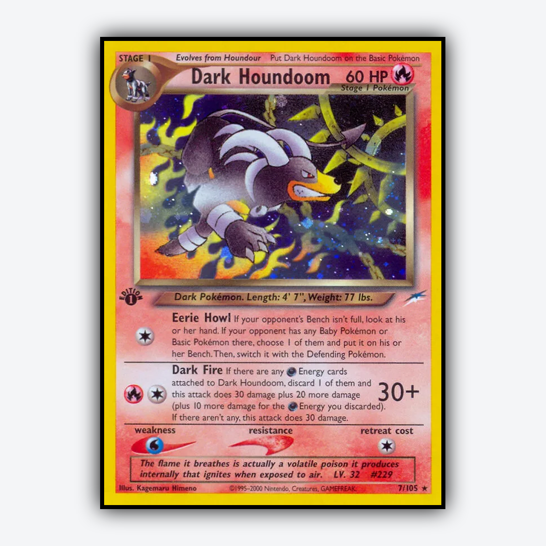 Dark Houndoom 007/105 - Neo Destiny Set - Card Rug