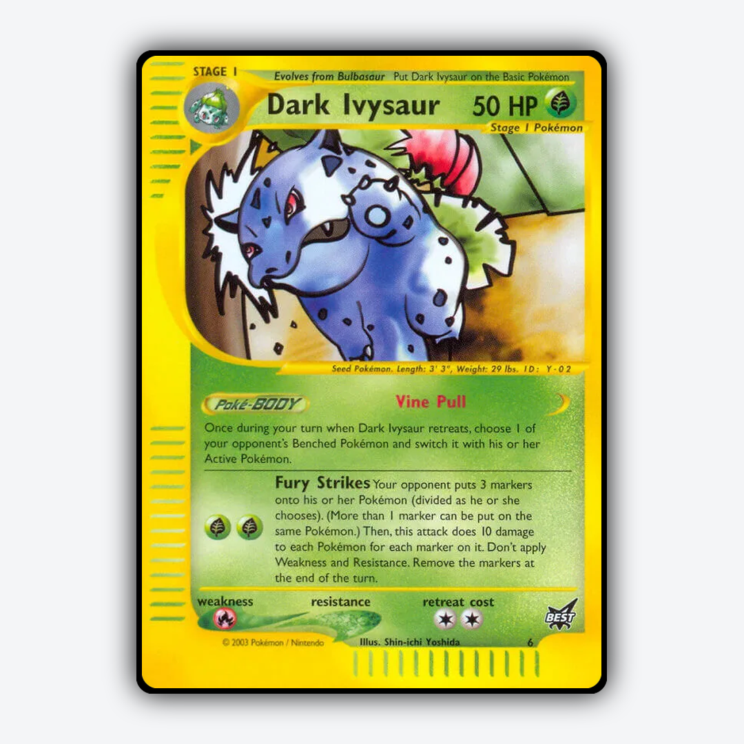 Dark Ivysaur 006/9 - Best of Game Set - Card Rug