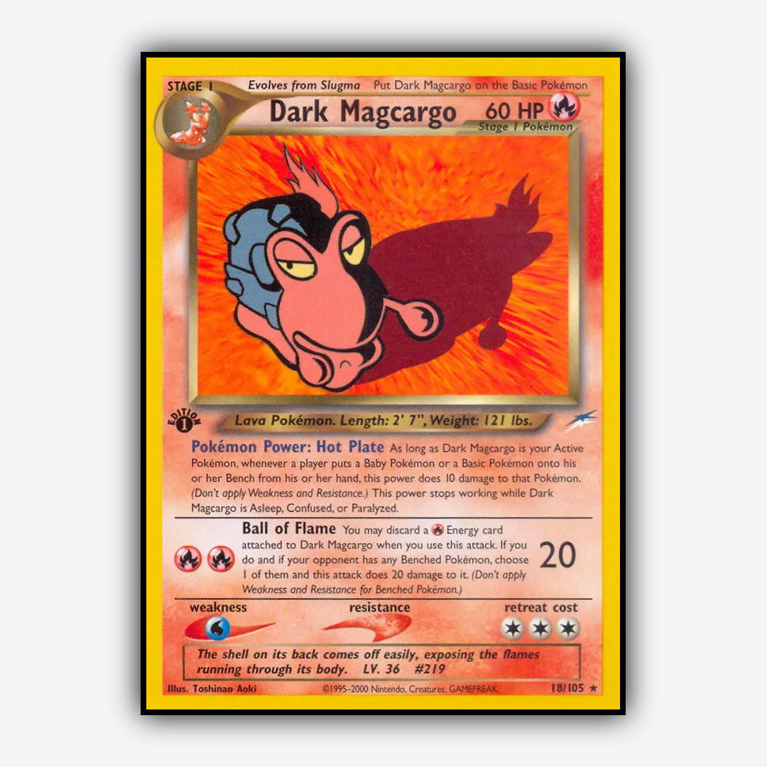 Dark Magcargo 018/105 - Neo Destiny Set - Card Rug
