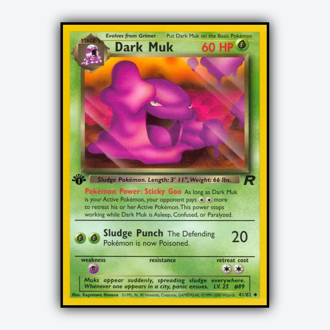 Dark Muk 041/82 - Team Rocket Set - Card Rug