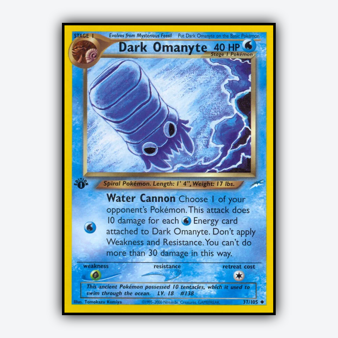 Dark Omanyte 037/105 - Neo Destiny Set - Card Rug