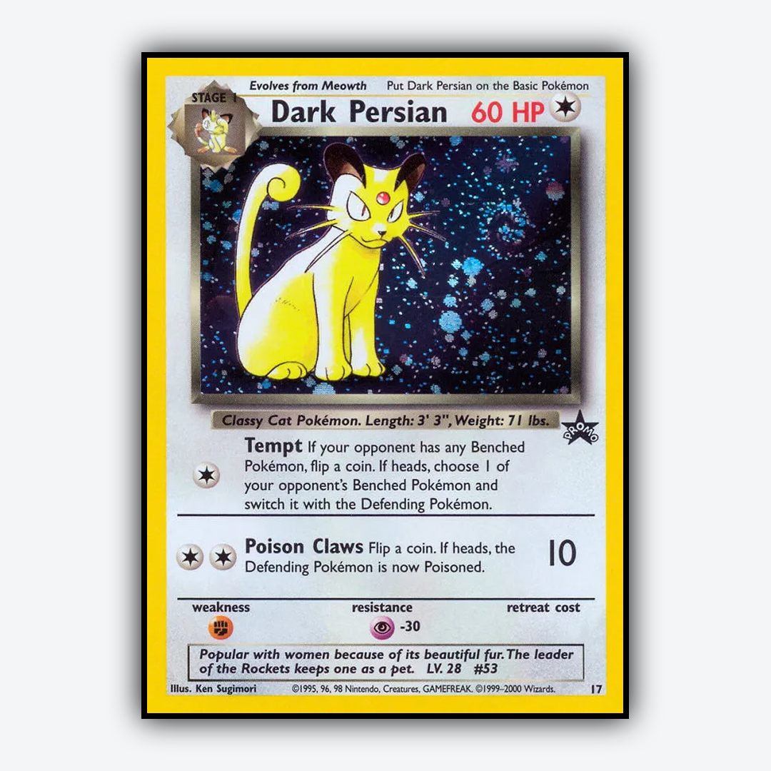 Dark Persian #17 - Wizards Black Star Promos Set - Card Rug