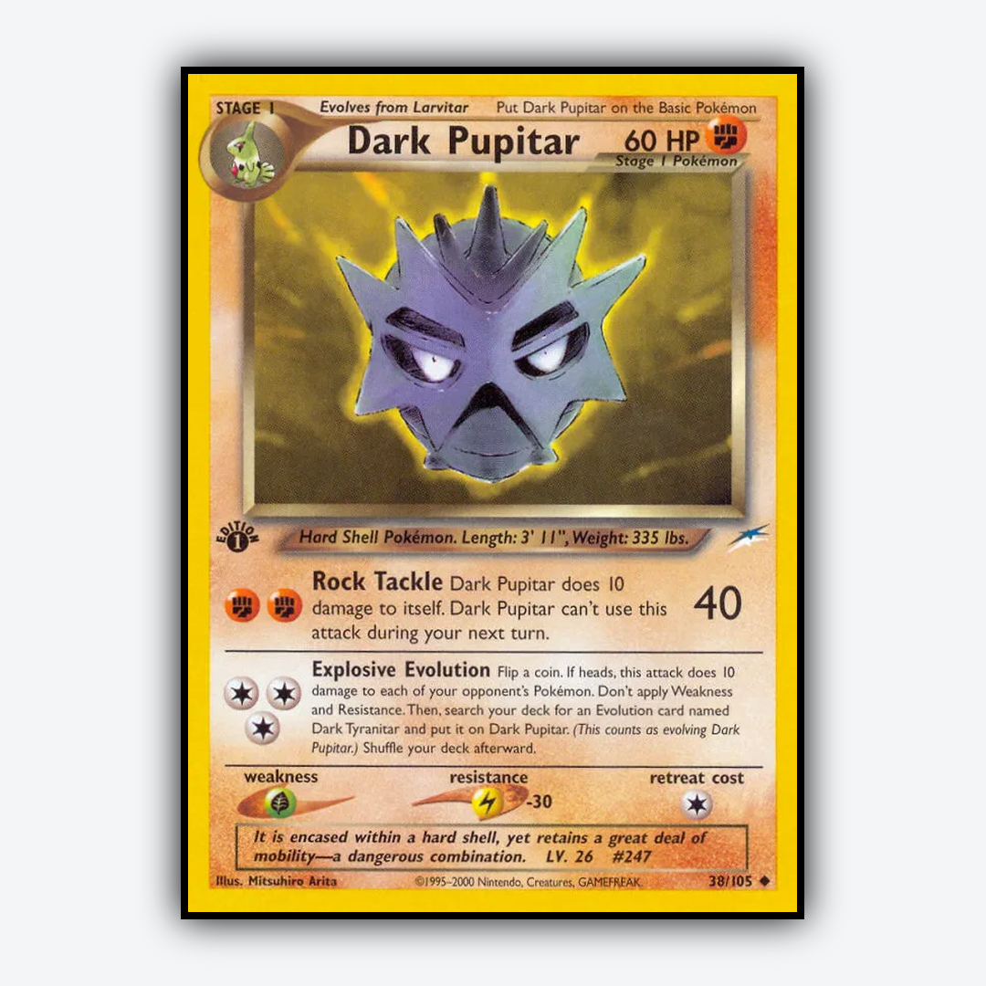Dark Pupitar 038/105 - Neo Destiny Set - Card Rug