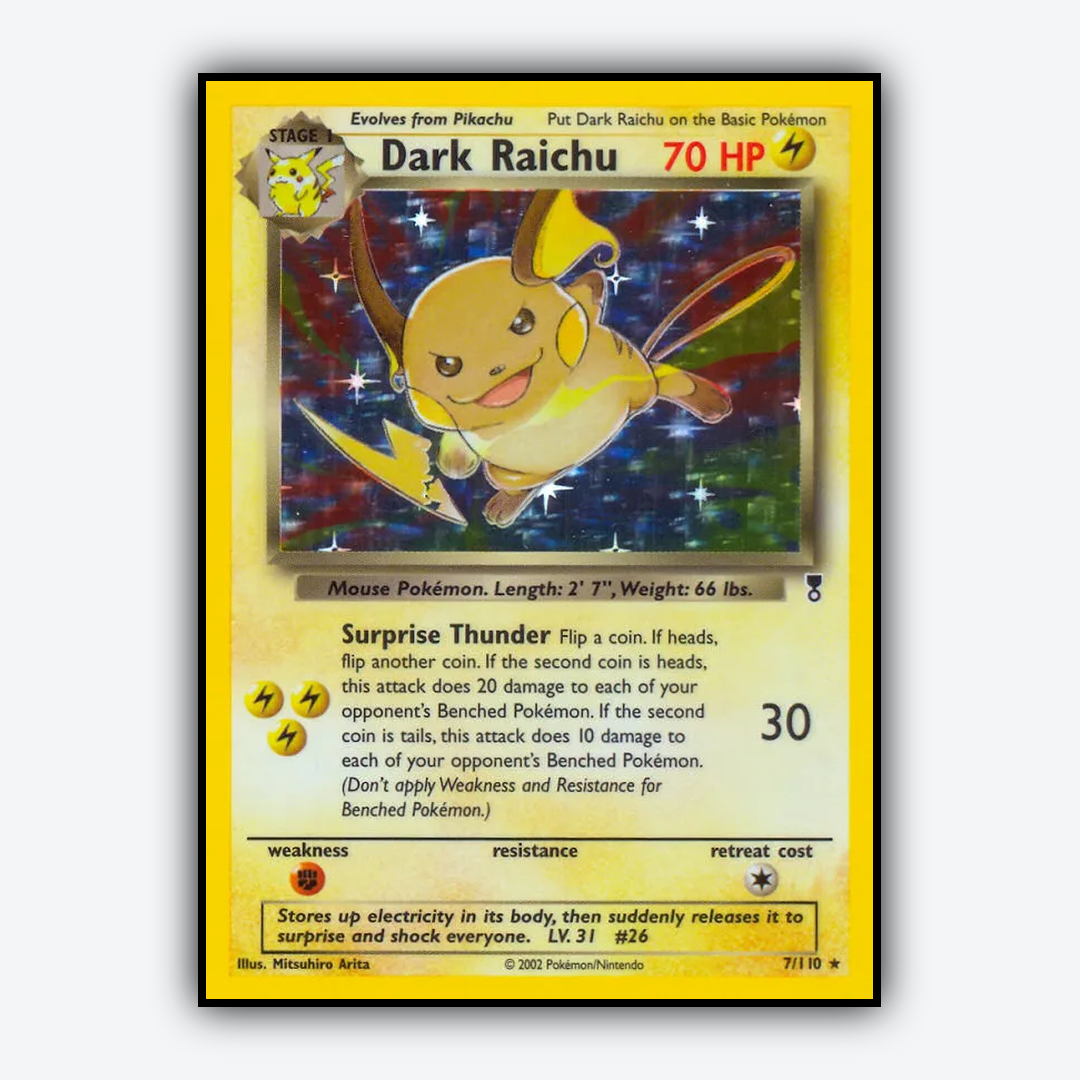 Dark Raichu 007/110 - Legendary Collection Set - Card Rug