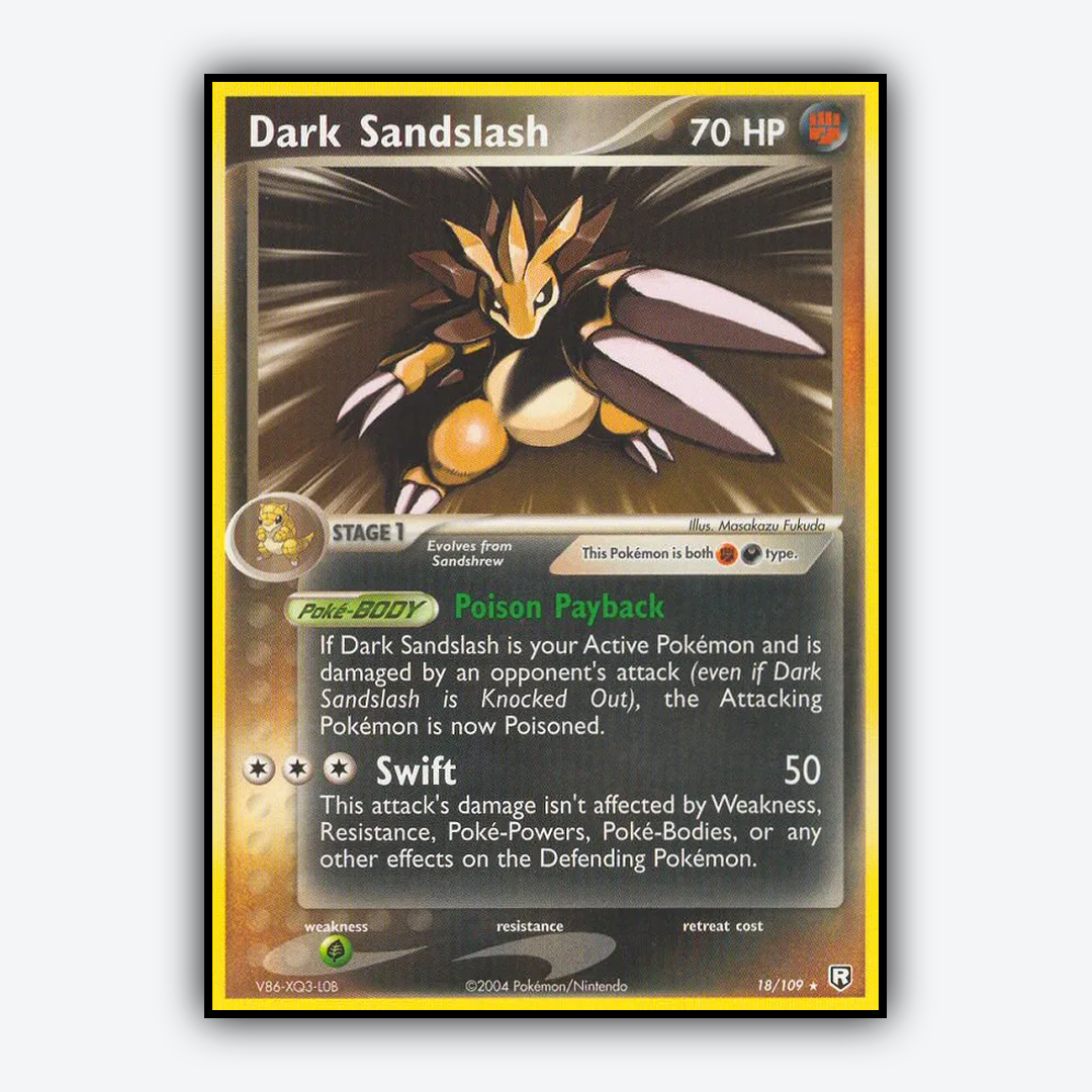 Dark Sandslash 018/109 - Team Rocket Returns Set - Card Rug