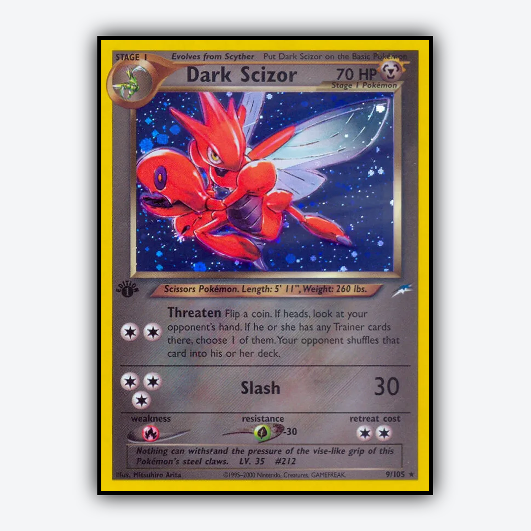 Dark Scizor 009/105 - Neo Destiny Set - Card Rug