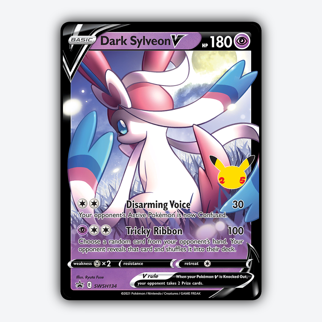 Dark Sylveon V #134 - SWSH Black Star Promos Set - Card Rug