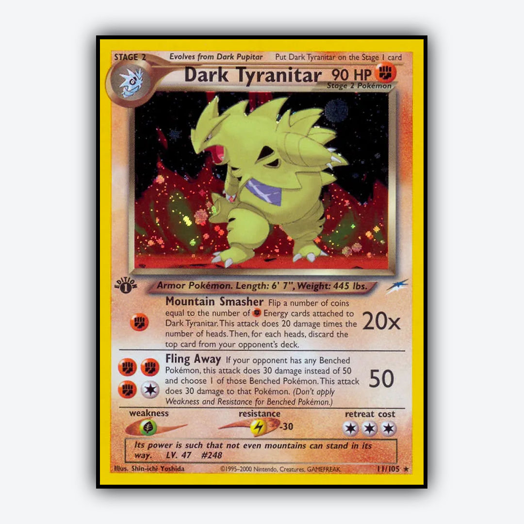 Dark Tyranitar 011/105 - Neo Destiny Set - Card Rug
