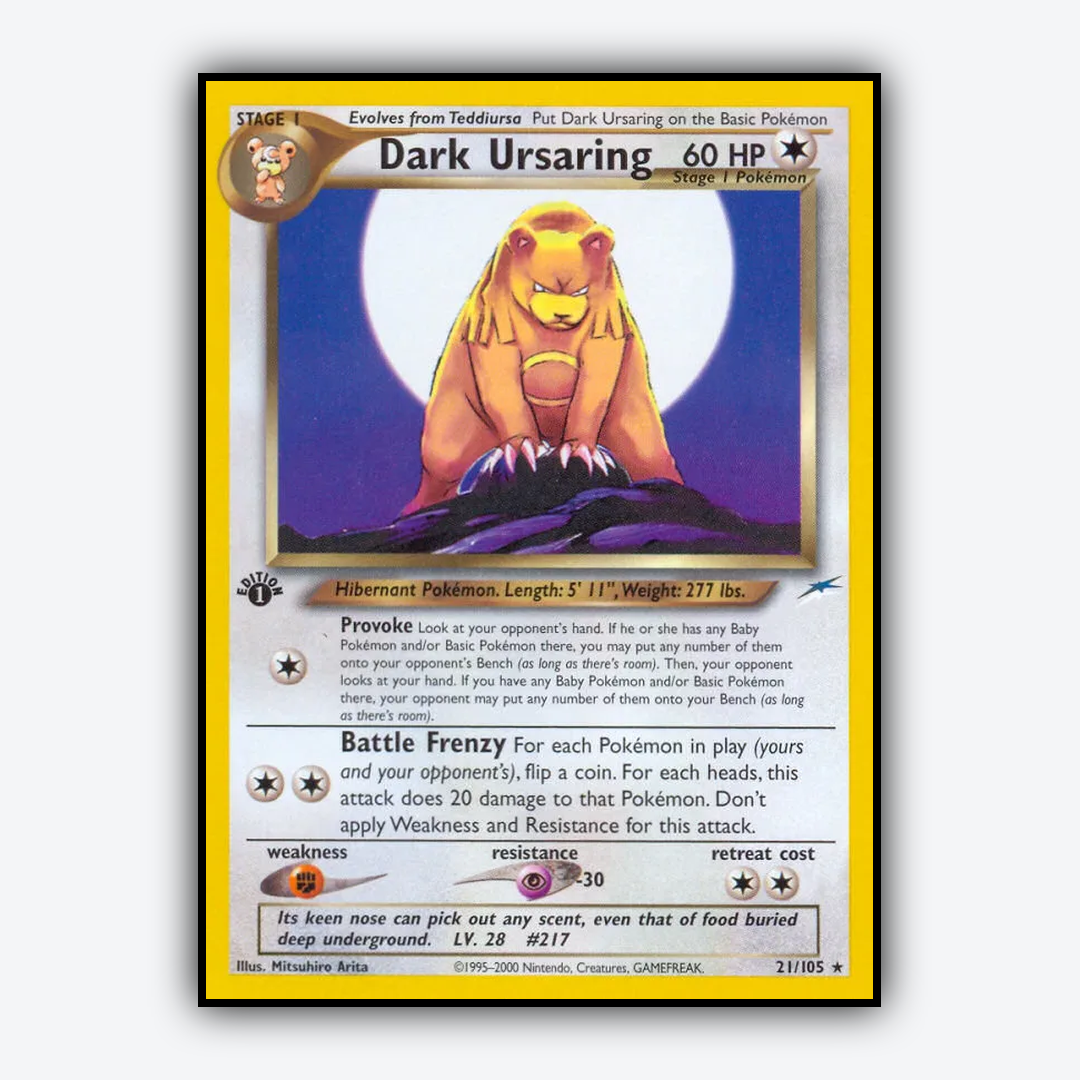 Dark Ursaring 021/105 - Neo Destiny Set - Card Rug
