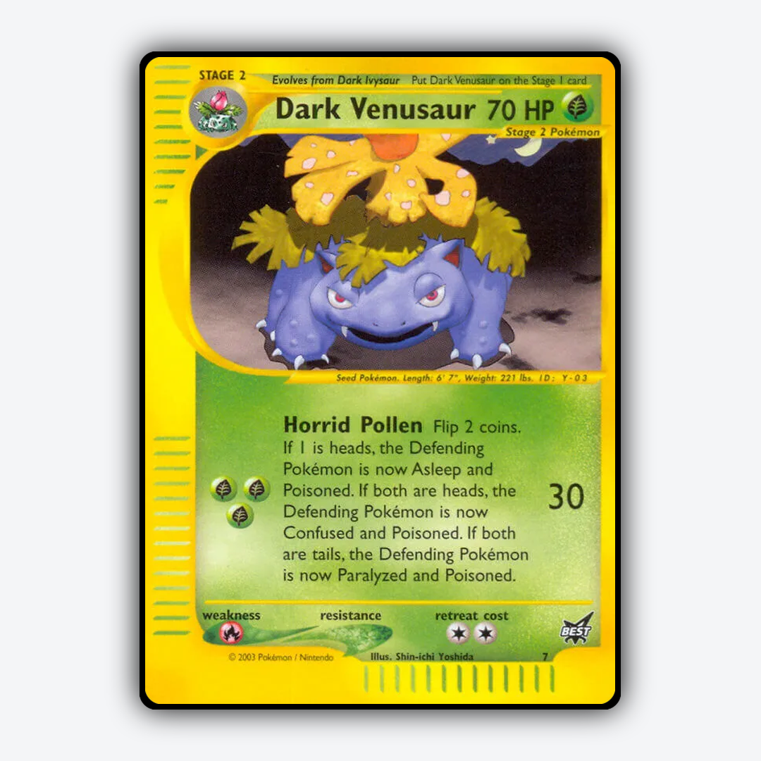 Dark Venusaur 007/9 - Best of Game Set - Card Rug