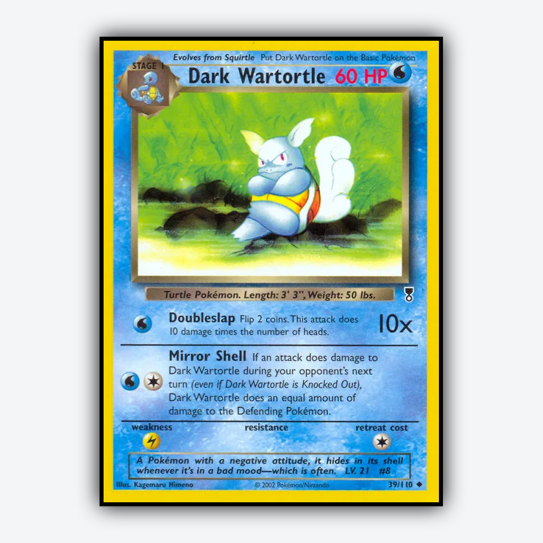 Dark Wartortle 039/110 - Legendary Collection Set - Card Rug