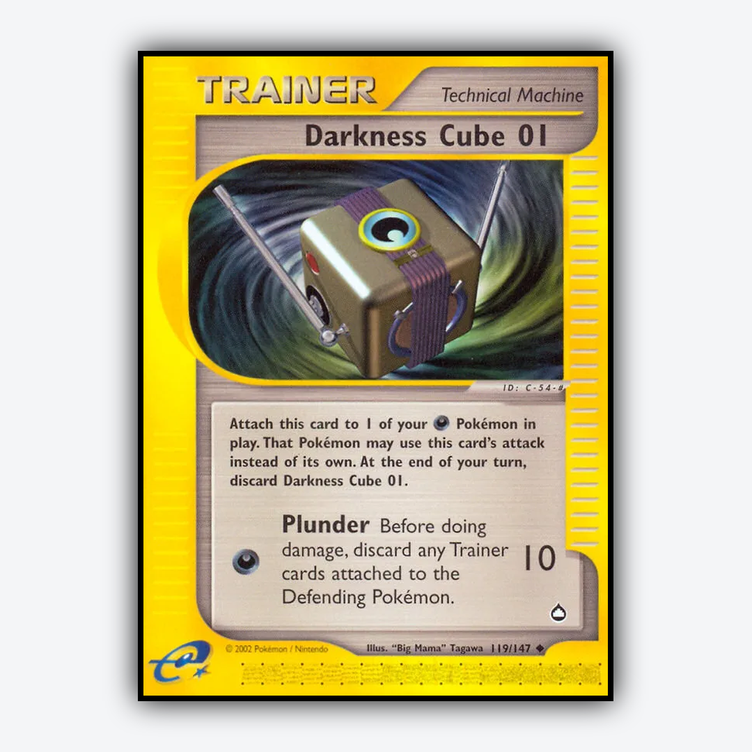Darkness Cube 01 119/147 - Aquapolis Set - Card Rug