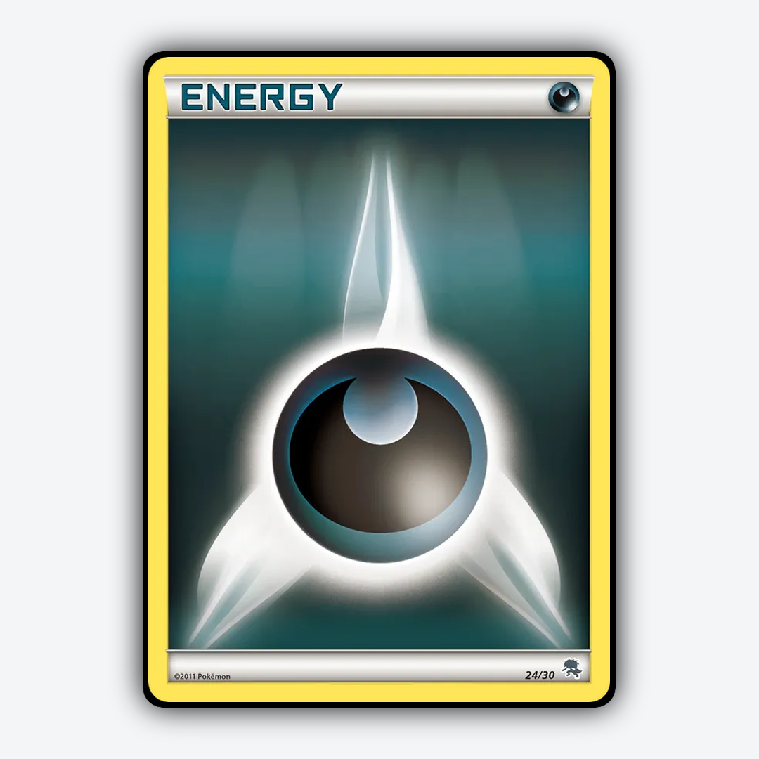 Darkness Energy 024/30 - Black & White Trainer Kit Zoroark Set - Card Rug