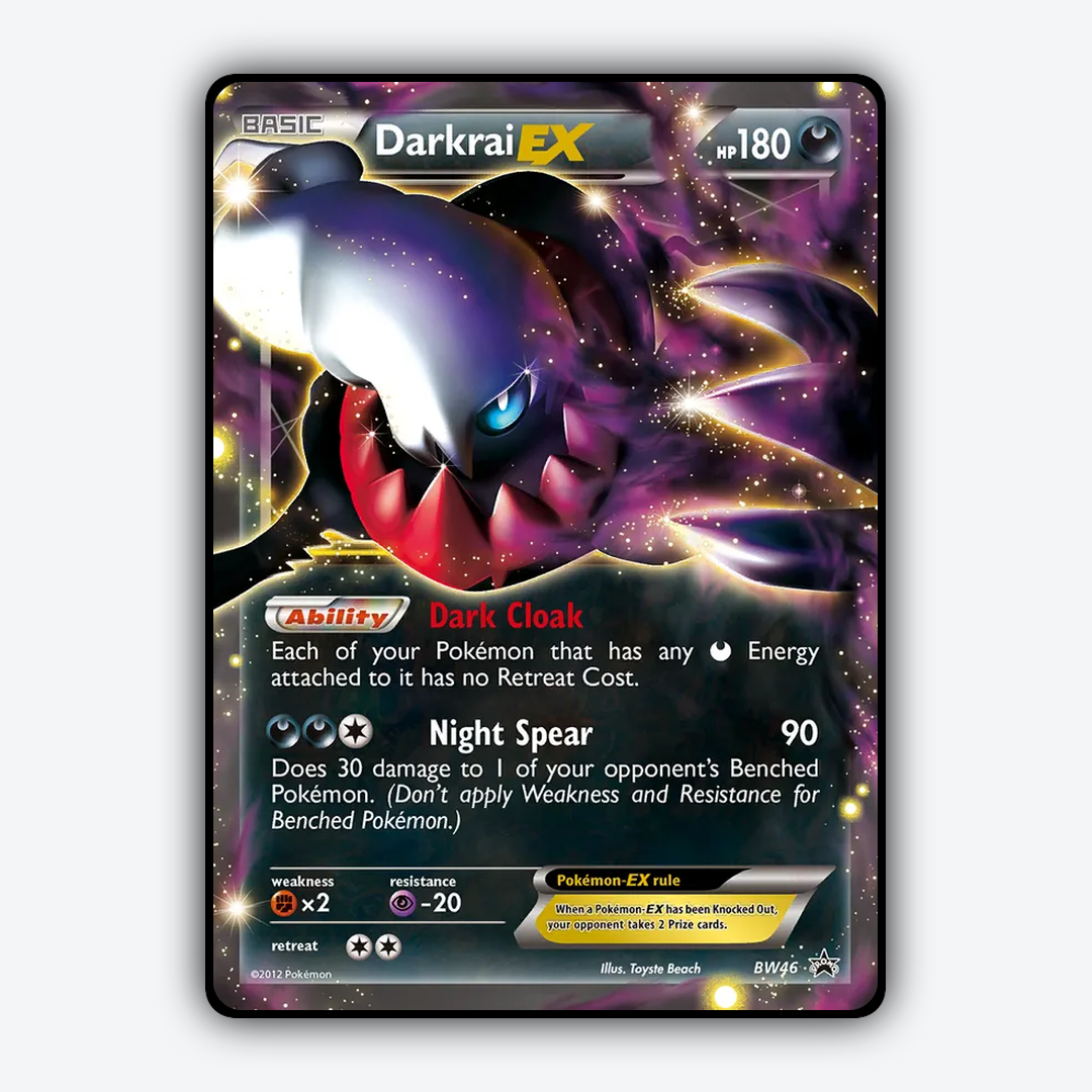 Darkrai-EX #46 - BW Black Star Promos Set - Card Rug